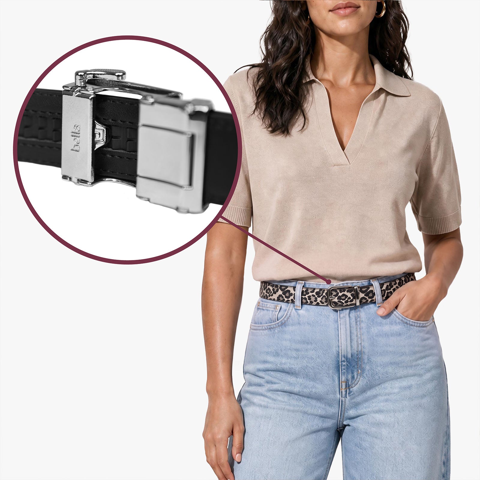Classic Belt - Leopard White