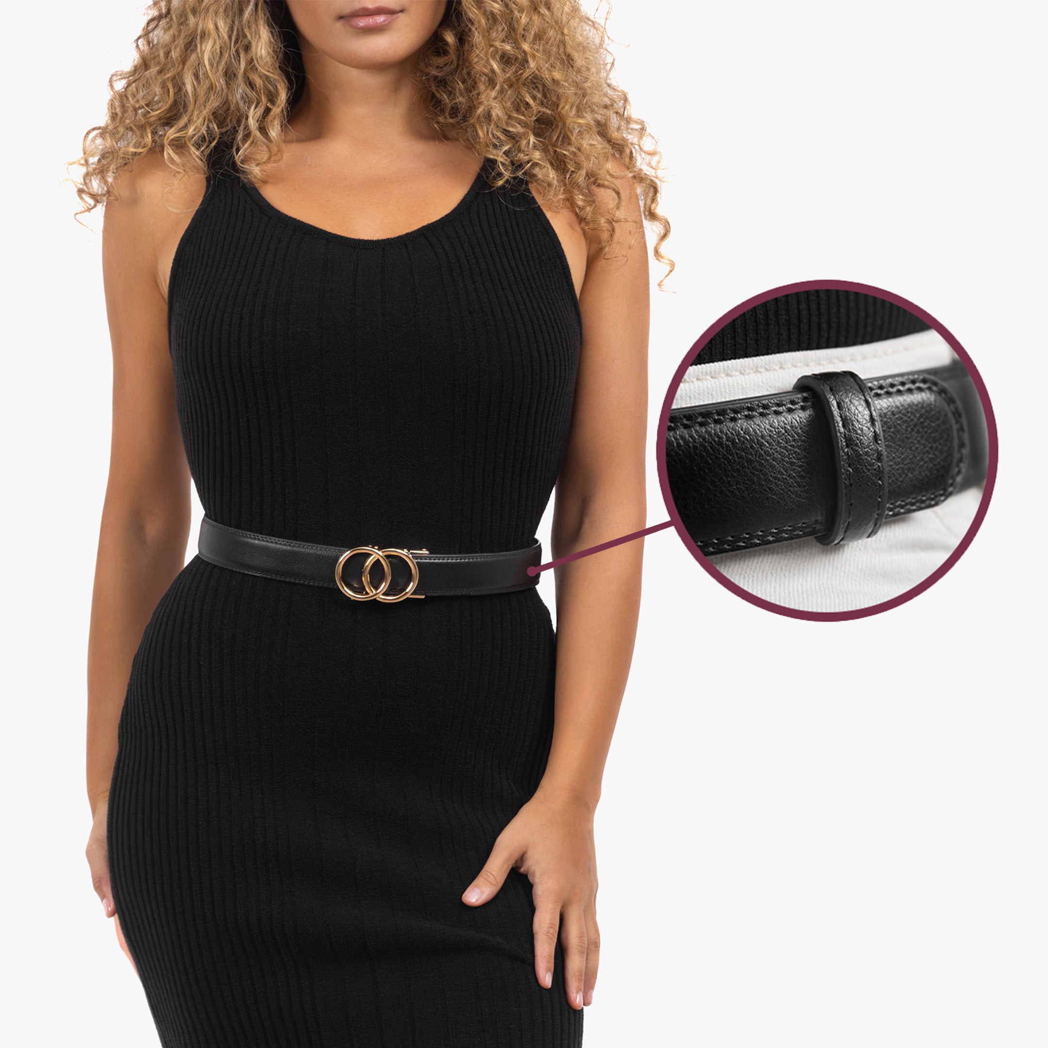 Modern Belt - Schwarz (vegan)