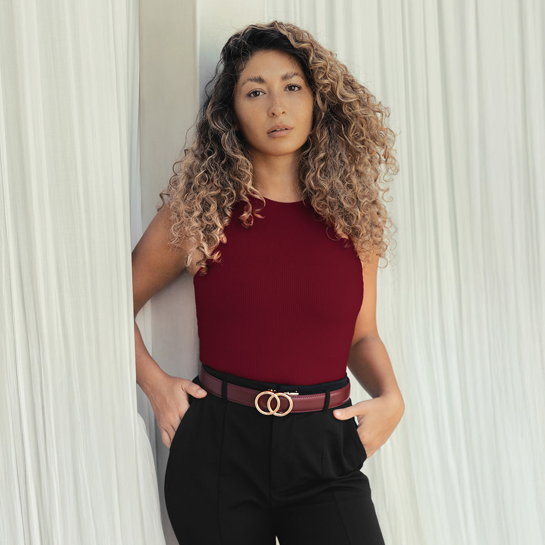Modern Belt – Bordeaux