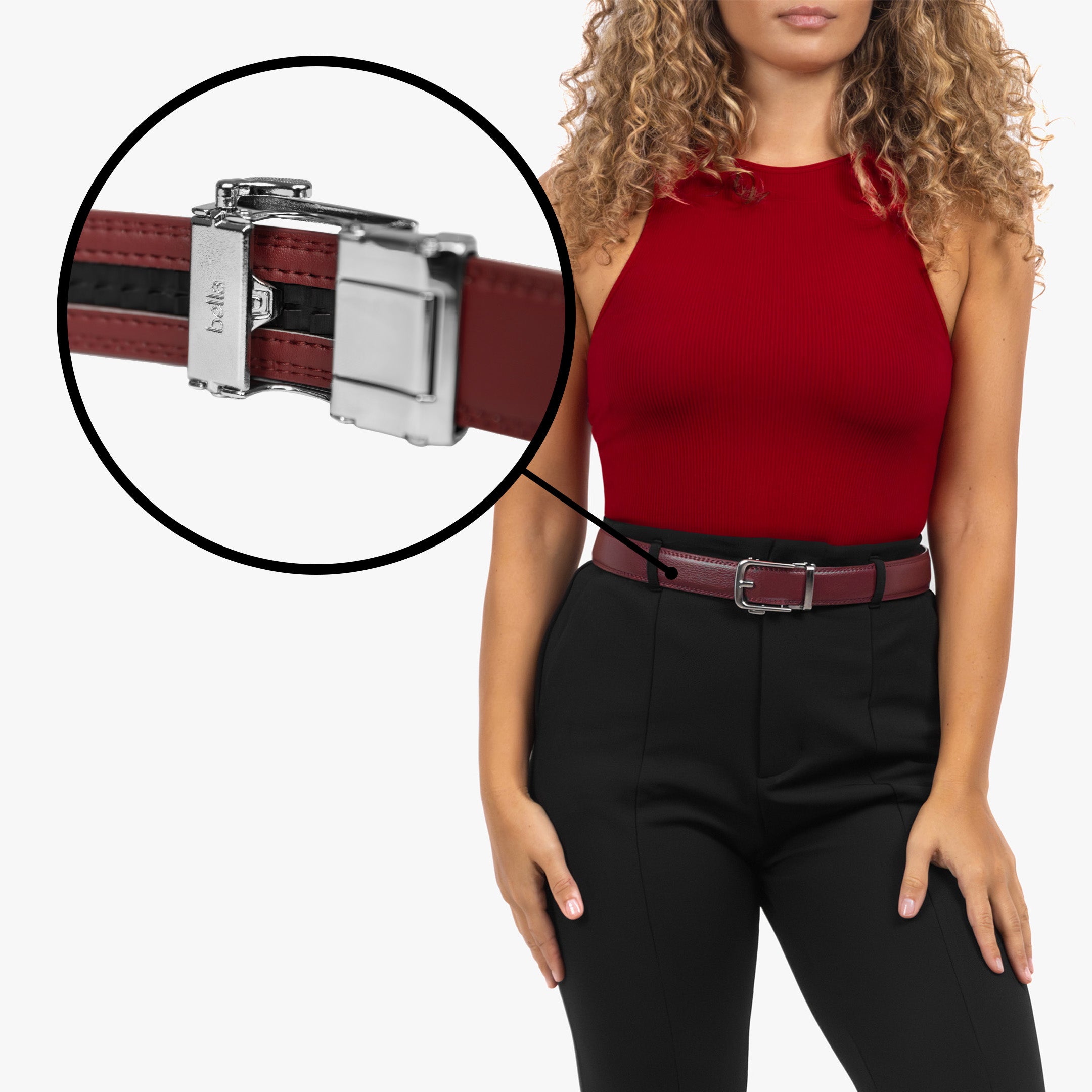 Classic Belt – Bordeaux (vegan)